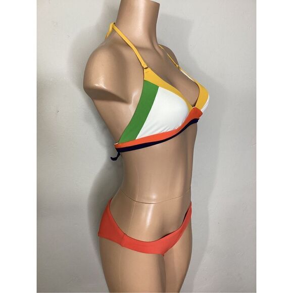 New. Robin Piccone color block bikini. S-top/M-bottom. Retails $178 - Picture 3 of 8